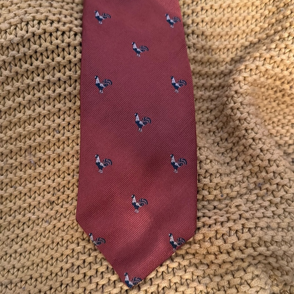 Awesome rooster vintage original Norton ditto tie
